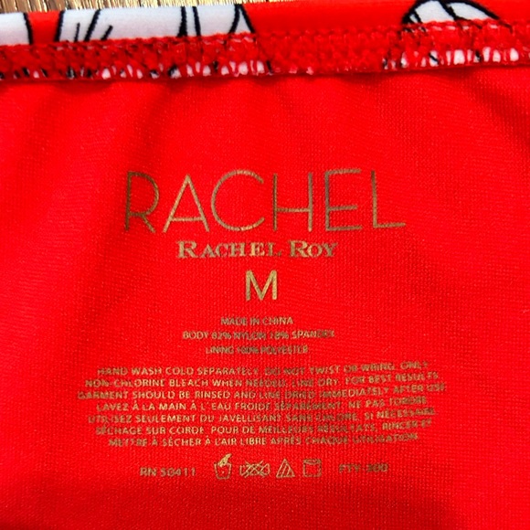 RACHEL Rachel Roy Island Getaway Tie-Front Ruffle One-Piece Swimsuit - Picture 5 of 5